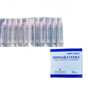 Agujas de inyección veterinarias desechables de acero inoxidable con soporte de nailon de calidad de exportación para animales - Product Image 2