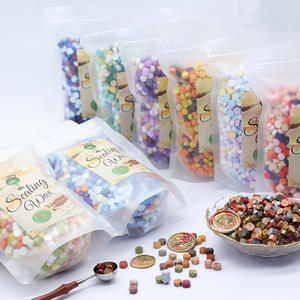 130 couleurs haute qualité 500G octogonale cire sceau perles Vintage enveloppe cachetage cire timbre - Product Image 1