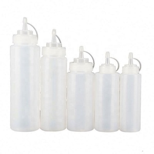 Empty 360ml 12oz Plastic Food <b>Squeeze</b> Chili Hot Sauce <b>Squeeze</b> <b>Bottle</b> with Twist Cap - Product Image 4