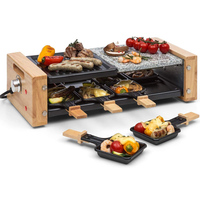 Doppel-Käse-Raclette Antihaft-Pfannen Indoor Elektrischer BBQ Raclette Party-Grill