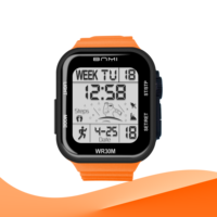 Montres uniques pour hommes, ensemble cadeau numérique pour enfants, type sport actuel avec fonction alarme pour garçons