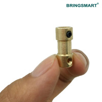 Accouplement BringSmart N20 accouplement à engrenage à contre-alésage à 180 degrés 4 vis pour fixer le mini accouplement d'arbre flexible de moteur à engrenages à courant continu N20