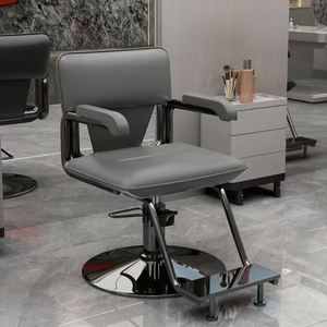 Nouveau design de <span class=keywords><strong>chaise</strong></span> de coiffure blanche pour salon de beauté, fauteuil inclinable moderne pour salon de coiffure, vente en gros Chine - Product Image 4