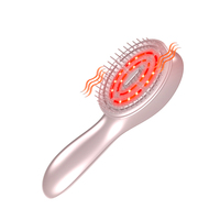 Peigne ionique multifonctionnel à lumière LED 3 couleurs pour le soin de la tête et du cuir chevelu Vibration Massage électrique pour la coiffure