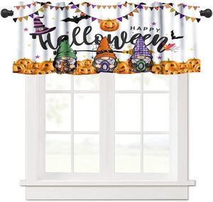 Voilages de fenêtre Halloween personnalisables : Jack O'Lantern, Corbeau, Maison Hantée – Rideaux de cuisine imprimés - Product Image 4