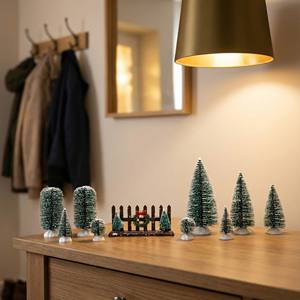 Clôtures décoratives <span class=keywords><strong>de</strong></span> village <span class=keywords><strong>de</strong></span> Noë<span class=keywords><strong>l</strong></span> SANWEI, <span class=keywords><strong>couronne</strong></span> <span class=keywords><strong>de</strong></span> Noë<span class=keywords><strong>l</strong></span>, clôture en piquets, accessoires <span class=keywords><strong>de</strong></span> neige pour les collections <span class=keywords><strong>de</strong></span> village - Product Image 3