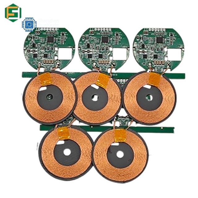 Qi Wireless Charging Module 5W/10W/15W/20W Quick Charger Green Solder OEM Ferrite Core Circuit Board Coil Receiver PCBA