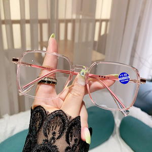 <span class=keywords><strong>Gafas</strong></span> de presbicia antiluz azul, <span class=keywords><strong>gafas</strong></span> de lectura de alta definición con marco grande de marea a la moda femenina - Product Image 6