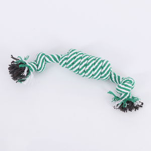 Nudo colorido 24cm Cuerda Perro Masticar Chirrido Juguete Molar Dientes Cuerda limpia para cachorro pequeño Perro - Product Image 3