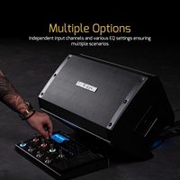 Haut-parleur actif Valeton 10 pouces 2 voies FRFR 1300 watts pour guitare/basse, multi-effets et modulateurs d'ampli, fabriqué aux États-Unis avec le logo VALETON