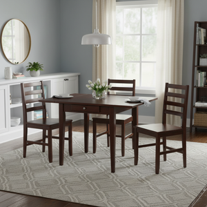 Hamilton 5 pezzi a goccia sala da pranzo Set con 4 sedie a scala - Product Image 3