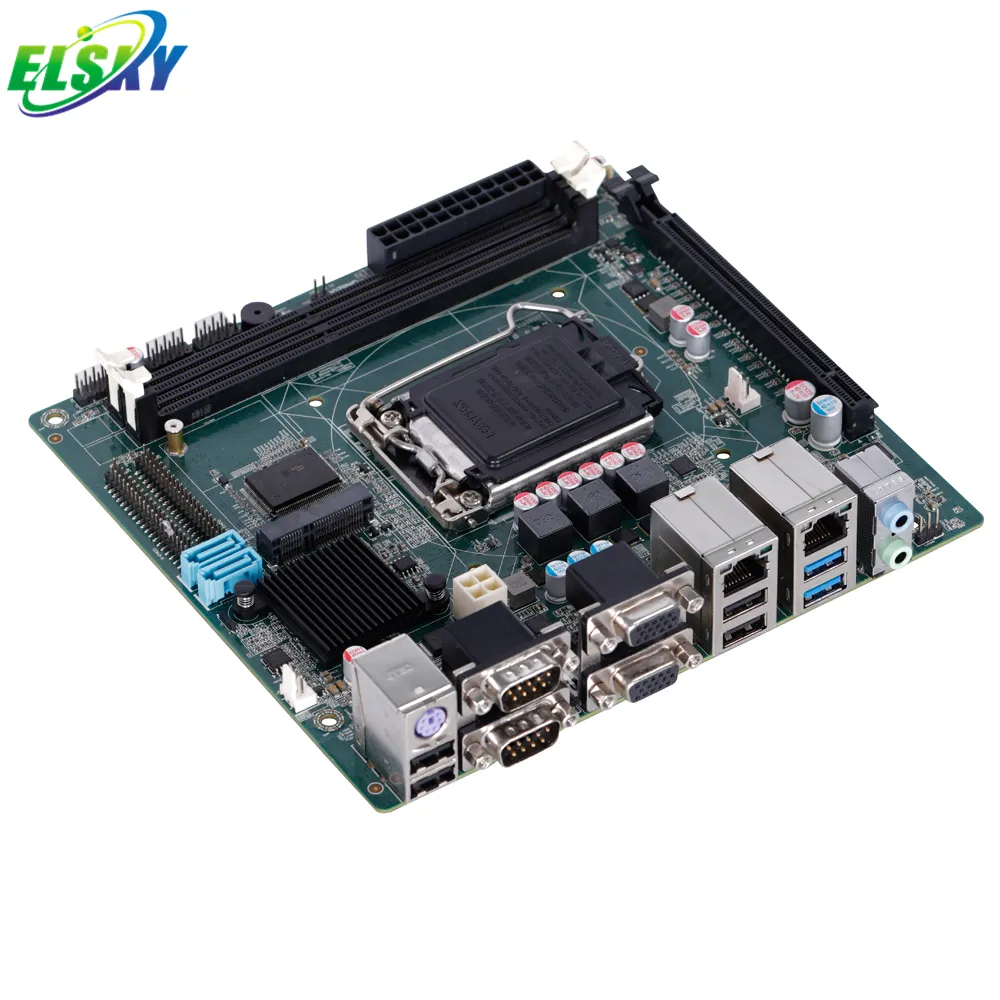 ELSKY i5 4440 i7 4770 LGA1150 x86 Socket H81 VGA12COM Dual PS/2 PCIE x16 8GB/16GB RAM 256GB/512GB SSD Motherboard with processor