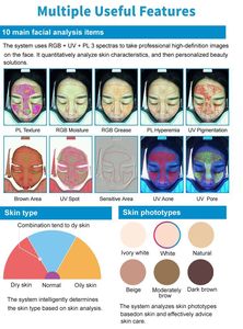 Máquina Analisadora de Pele Facial 3D Mais Vendida de 2026 para Salão de Beleza, Clínica e Cuidados com a Pele - Scanner Facial para Teste e Análise de Pele - Product Image 6