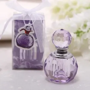 Crystal Wedding Favour Pink Purple Perfume Bottle Gift For Wedding Souvenir For Guest Bomboniere Nascita