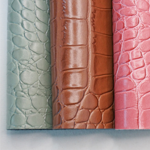 <span class=keywords><strong>Cuir</strong></span> synthétique PU gaufré à motif crocodile écologique, tissu recyclé pour meubles, chaussures, sacs et usages décoratifs - Product Image 2