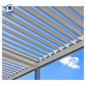 Pérgola Moderna Prima para Villa con Techo Corredizo de PVC y Persianas Desplegables para Protección Solar en Terraz - Product Image 3