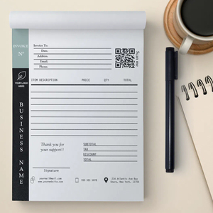 Chèques de paiement, <span class=keywords><strong>factures</strong></span>, registres de transactions, et carnets de comptes NCR autocopiants imprimés en couleur personnalisés - Product Image 4