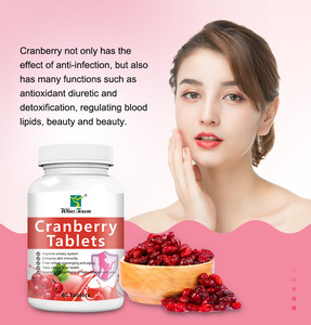 Comprimés de canneberge pour la santé urinaire des femmes avec extrait de roselle, favorisant l'immunité cutanée, la synthèse du collagène, antioxydant, anti-âge - Product Image 4