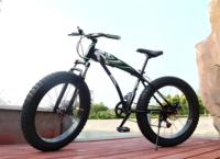 Vélos de montagne 26 pouces en gros, unisexes, avec amortisseurs, freins à disque, transmission 7 vitesses, pneus larges, adaptés au trajet quotidien