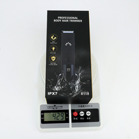 Resuxi 8118 Tondeuse corporelle indolore pour homme, tondeuse pour les parties intimes, écran LCD, rasoir électrique, étanche IPX7