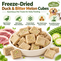 Friandises pour animaux de compagnie : Tranches de melon amer de canard lyophilisées pour chiots, chiens seniors et chats – Alimentation quotidienne pour chiens et chats – Idéal pour les animaleries et les cliniques vétérinaires