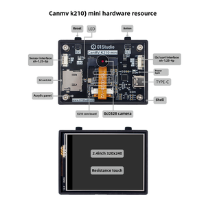 Chipboard 01studio Canmv K210 Mini Módulo de Reconocimiento de Visión: Kit de Placa de Desarrollo de Inteligencia Artificial con Python CANMV - Product Image 2