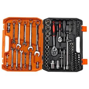 Juego de Herramientas de Reparación de Automóviles de 82 Piezas, Multifuncional, de Acero al Cromo Vanadio, con Llave de Tubo de 1/2 Pulgada y Extractor de Bujías - Product Image 2