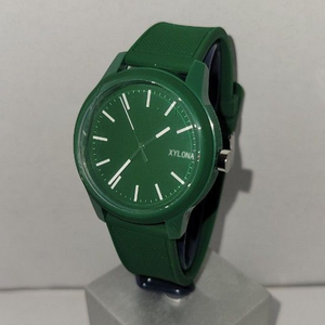 Montre à quartz pour <span class=keywords><strong>homme</strong></span> Boîtier en plastique Bracelet de montre en silicone - Product Image 2