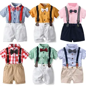 लड़कों के कपड़ों का सेट, लड़कों के लिए गर्मियों में कम बाजू की शर्ट, बड़े बच्चों के लिए उपयुक्त, लड़कों के दो-टुकड़े वाले कपड़े