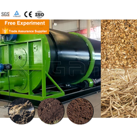 Cuve de Fermentation Rotative Cylindrique pour la Production d'Engrais Organique Microbien, Vessel de Compostage, Moteur avec Garantie de 5 Ans
