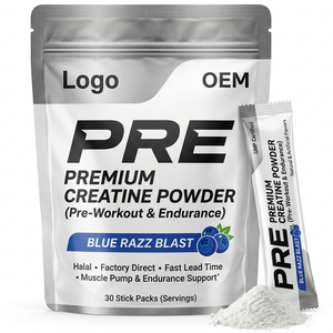 Suplemento Halal para Aumentar la Energía Muscular, Directo de Fábrica, ODM, Plazo de Entrega Rápido, Suplemento Premium para la Resistencia, Creatina <span class=keywords><strong>en</strong></span> Polvo Pre-Entrenamiento con Sabor, Venta al Por Mayor - Product Image 1
