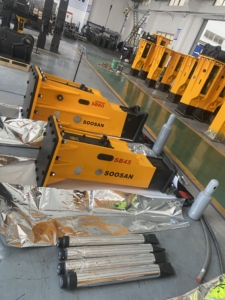 Briseur hydraulique de type boîte SB45 pour les industries minières de construction nouveau moteur de noyau de condition comprenant le roulement de burin de marteau - Product Image 3