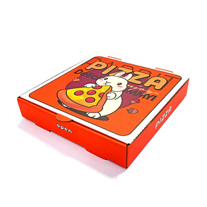 Caja de pizza barata al por mayor, caja de embalaje de pizza corrugada de fábrica china, caja de pizza con logotipo impreso - Product Image 3