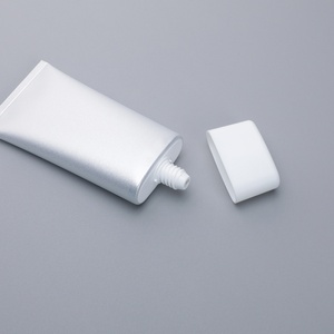 Tubo Cosmético Vacío de Plástico PE Blanco Suave y Flexible para Crema Facial, Tamaños de 40ml-150ml, Impresión Serigráfica, Embalaje en Stock - Product Image 2