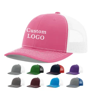JAKIJAYI 도매 핑크 일반 로우 프로파일 트럭 운전사 모자 대량 호랑이 인쇄 메쉬 망 사용자 정의 트럭 운전사 모자