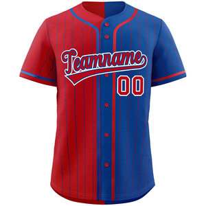 Vêtements de sport de baseball à rayures pour adultes Impression personnalisée Logo pour adultes Nom et numéro Maillot de baseball respirant Vente en gros d'usine - Product Image 3