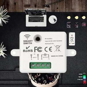 85V-240V không dây Diy nhà thông minh hệ thống điều khiển từ xa chuyển đổi thiết lập 433Mhz Relay Receiver Led điều khiển ánh sáng học tập mã các tính năng - Product Image 3