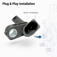 Nouveau capteur de vitesse de roue ABS pour Volkswagen Viloran/Magotan OE WHT003856A Garantie 1 an Marque neutre