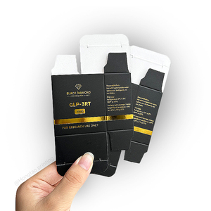 Boîtes en papier pliables personnalisées écologiques avec impression UV brillante, <span class=keywords><strong>emballage</strong></span> holographique, <span class=keywords><strong>emballage</strong></span> unique en papier - Product Image 1