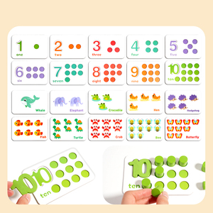 Ausili Didattici Montessori per l'Apprendimento della Matematica, Puzzle di Conteggio Numerico, Abbinamento di Colori e <span class=keywords><strong>Alfabeto</strong></span>, Giocattoli Educativi per Bambini e Bambine - Product Image 3