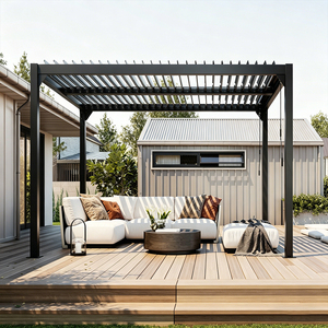 Gazebo de Aluminio con Techo Ajustable Impermeable, Pérgola para Jardín, <span class=keywords><strong>Terraza</strong></span> o Patio - Product Image 5
