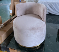 Chaise de salon légère et luxueuse pour la maison moderne Chaise inclinable en cuir véritable Tissu de velours Doux Élégant École Restaurant Café