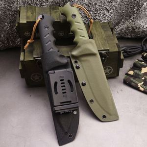 มีดพกพาคุณภาพสูง G10 ด้ามจับแข็งแรง ทนทาน เหมาะสำหรับกิจกรรมเอาตัวรอดกลางแจ้ง ใช้ในยุทธวิธี พกพาสะดวก พร้อมปลอก Kydex ขายดี - Product Image 6