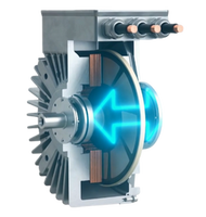 Moteur synchrone à aimant permanent à flux axial révolutionnaire ultra-premium triphasé IE5+ 380V 15-200KW à montage sur pied à bride