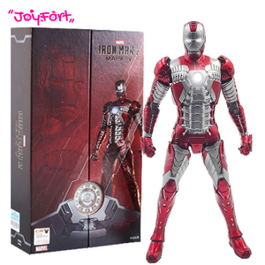 Figuras de Acción de Iron Man de 7 Pulgadas de Zd Toys, Edición del 10.º Aniversario de Marvel -Versión Luminosa- con Luz en el Pecho (LED MK5) Escala 1/10 - Product Image 1