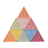 EDUsense PVC Triangle Blocs de Construction Jouet de Dentition Bloc Souple Intégration Sensorielle Autisme Jeu Éducatif Jouets