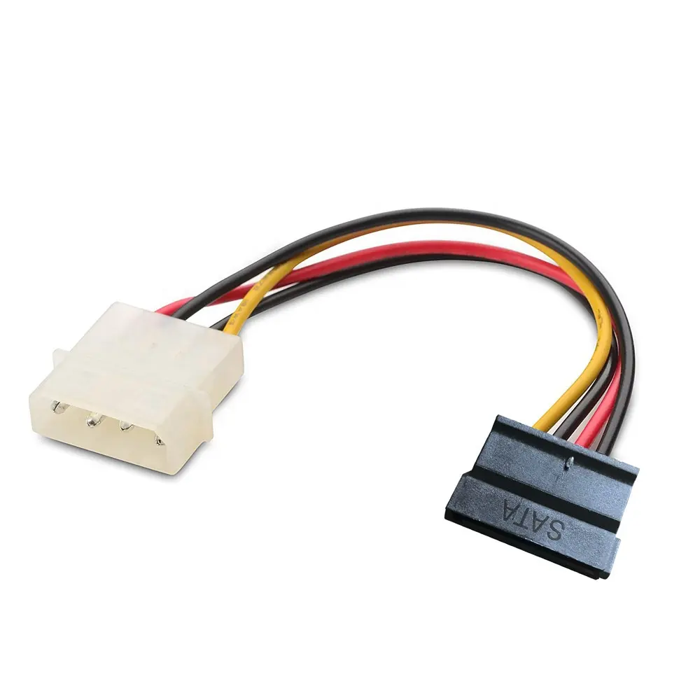 Sata Power Cable Molexe IDEにSerial ATA Power Adapter 4 Pinに12 Pin CableハードディスクSata esata 6.9インチSSD Cable