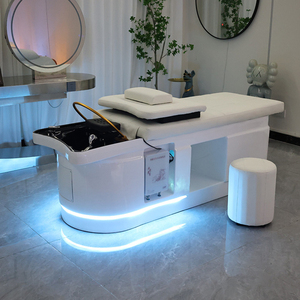 Professional Korean <strong>Japanese</strong> Synthetic Leather Shampoo Bed Head Therapy <strong>Massage</strong> SPA Hydrotherapy Circulating Water Therapy Bed - Product Image 6