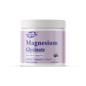 OEM/ODM Hot Sales Magnesium Glycinate Powder + L Theanine, 60 Servings, 300mg, Mixed Berry | Support Sleep & Immunity - Product Image 1