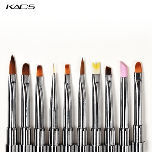 Pinceau à ongles KADS avec manche en strass et cristaux, pinceau en nylon pour extension de gel UV, outils de manucure, stylo de dessin pour nail art - Product Image 4
